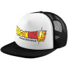 Adult Soft Trucker Hat with Black/White Mesh (POLYESTER, ADULT, UNISEX, ONE SIZE)