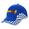 Adult Ultimate BLUE RACING Cap, (100% COTTON DRILL, ADULT, UNISEX, ONE SIZE)