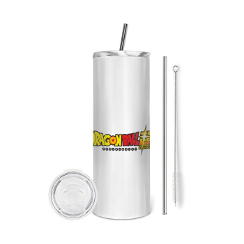 DragonBallZ, Eco friendly stainless steel tumbler 600ml, with metal straw & cleaning brush