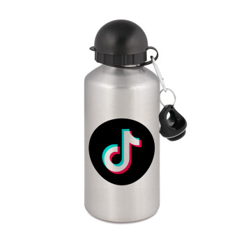 TikTok, Metallic water jug, Silver, aluminum 500ml