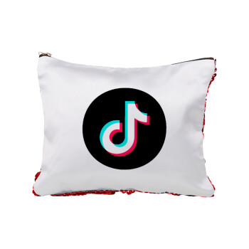 TikTok, Red sequin cosmetic bag