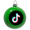 Green Christmas tree ornament bauble 8cm