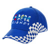 Adult Ultimate BLUE RACING Cap, (100% COTTON DRILL, ADULT, UNISEX, ONE SIZE)