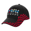 Adult Cap RACING Ultimate Black/Red, (100% COTTON DRILL, ADULT, UNISEX, ONE SIZE)