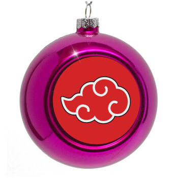 Naruto  Akatsuki Cloud, Purple Christmas tree ornament bauble 8cm