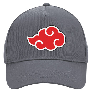 Naruto  Akatsuki Cloud, Ultimate Adult Hat Grey, (100% COTTON DRILL, ADULT, UNISEX, ONE SIZE)