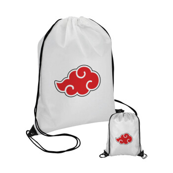 Naruto  Akatsuki Cloud, Pouch bag with black cords (1 piece)