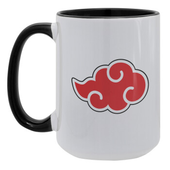 Naruto  Akatsuki Cloud, Κούπα Mega 15oz, κεραμική Μαύρη, 450ml