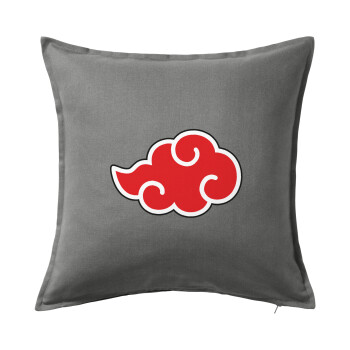 Naruto  Akatsuki Cloud, Sofa cushion Grey 50x50cm includes filling