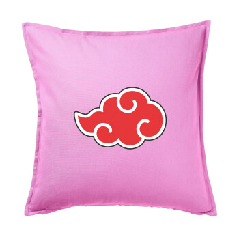 Naruto  Akatsuki Cloud, Sofa cushion Pink 50x50cm includes filling