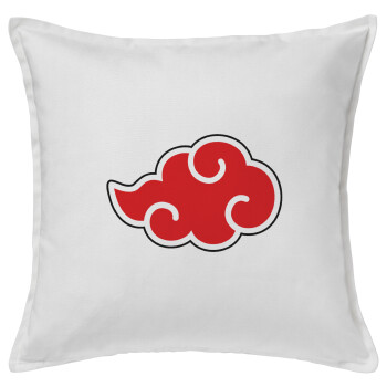 Naruto  Akatsuki Cloud, Sofa cushion White 50x50cm includes filling