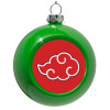 Green Christmas tree ornament bauble 8cm