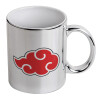 Mug ceramic, silver mirror, 330ml