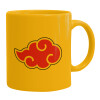 Ceramic coffee mug yellow, 330ml