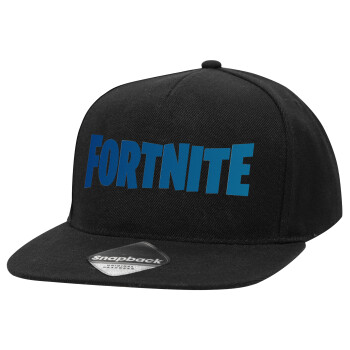 Fortnite Bus, Καπέλο Ενηλίκων Flat Snapback Μαύρο, (100% ΒΑΜΒΑΚΕΡΟ TWILL, ΕΝΗΛΙΚΩΝ, UNISEX, ONE SIZE)