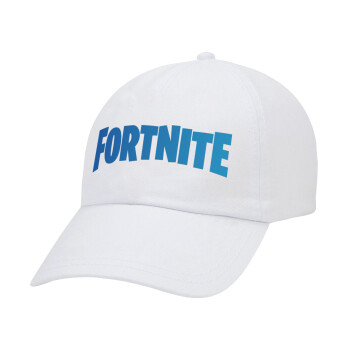 Fortnite Bus, Καπέλο Ενηλίκων Baseball Λευκό 5-φύλλο (POLYESTER, ΕΝΗΛΙΚΩΝ, UNISEX, ONE SIZE)