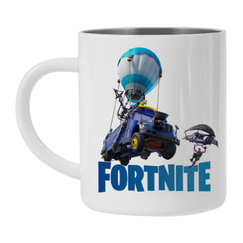 Fortnite Bus, Mug Stainless steel double wall 300ml