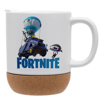 Fortnite Bus, Ceramic coffee mug Cork (MAT), 330ml (1pcs)