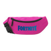 Unisex waist bag (banana) in PINK color with 2 pockets