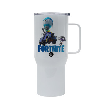 Fortnite Bus, Tumbler με καπάκι, διπλού τοιχώματος (θερμό) 750L