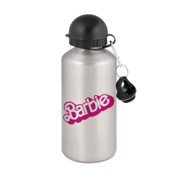 Barbie, Metallic water jug, Silver, aluminum 500ml