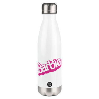 Barbie, Metal mug thermos White (Stainless steel), double wall, 500ml
