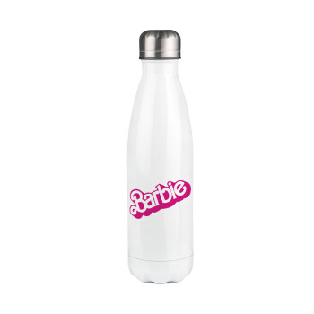 Barbie, Metal mug thermos White (Stainless steel), double wall, 500ml