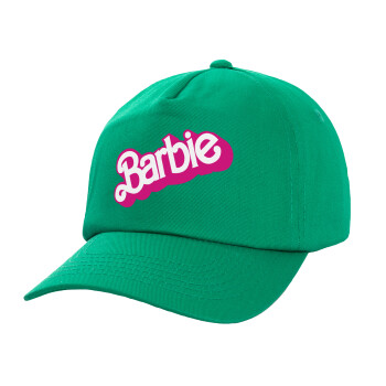 Barbie, Καπέλο παιδικό Baseball, 100% Βαμβακερό Twill, Πράσινο (ΒΑΜΒΑΚΕΡΟ, ΠΑΙΔΙΚΟ, UNISEX, ONE SIZE)