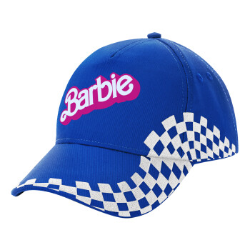 Barbie, Adult Ultimate BLUE RACING Cap, (100% COTTON DRILL, ADULT, UNISEX, ONE SIZE)