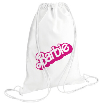 Barbie, Backpack pouch GYMBAG white (28x40cm)