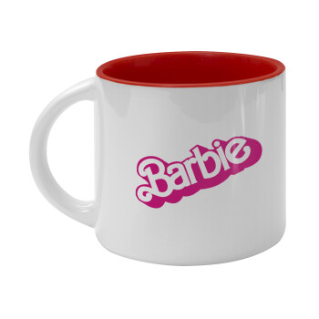 Barbie, Κούπα κεραμική 400ml Λευκή/Κόκκινη