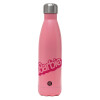 Metal mug thermos Pink Mat (Stainless steel), double wall, 500ml