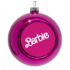 Purple Christmas tree ornament bauble 8cm