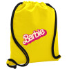 Backpack pouch GYMBAG Yellow, with pocket (40x48cm) & thick cords