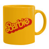 Ceramic coffee mug yellow