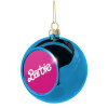 Blue Christmas tree ball ornament 8cm