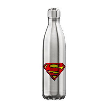 Superman vintage, Inox (Stainless steel) hot metal mug, double wall, 750ml