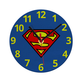 Superman vintage, Ρολόι τοίχου γυάλινο (20cm)