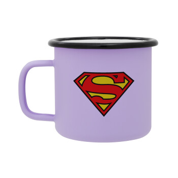 Superman vintage, Κούπα Μεταλλική εμαγιέ ΜΑΤ Light Pastel Purple 360ml