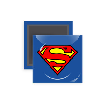 Superman vintage, Μαγνητάκι ψυγείου τετράγωνο διάστασης 5x5cm