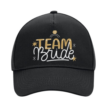 Team Bride Ruby, Adult Ultimate Hat BLACK, (100% COTTON DRILL, ADULT, UNISEX, ONE SIZE)