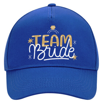 Team Bride Ruby, Ultimate Adult Hat BLUE, (100% COTTON DRILL, ADULT, UNISEX, ONE SIZE)