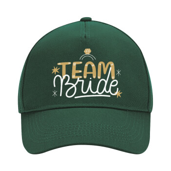 Team Bride Ruby, Adult Ultimate Hat GREEN, (100% COTTON DRILL, ADULT, UNISEX, ONE SIZE)