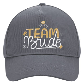 Team Bride Ruby, Ultimate Adult Hat Grey, (100% COTTON DRILL, ADULT, UNISEX, ONE SIZE)