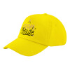 Child's Baseball Cap, 100% Cotton Twill, Yellow (COTTON, CHILD, UNISEX, ONE SIZE)