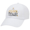 Adult Baseball Cap White 5-panel (POLYESTER, ADULT, UNISEX, ONE SIZE)