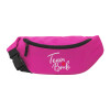 Unisex waist bag (banana) in PINK color with 2 pockets