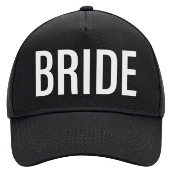 BRIDE, Adult Ultimate Hat BLACK, (100% COTTON DRILL, ADULT, UNISEX, ONE SIZE)