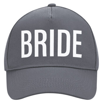 BRIDE, Ultimate Adult Hat Grey, (100% COTTON DRILL, ADULT, UNISEX, ONE SIZE)