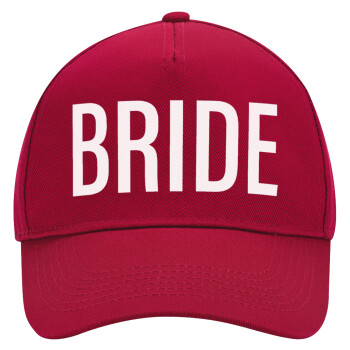 BRIDE, Adult Ultimate Hat RED, (100% COTTON DRILL, ADULT, UNISEX, ONE SIZE)